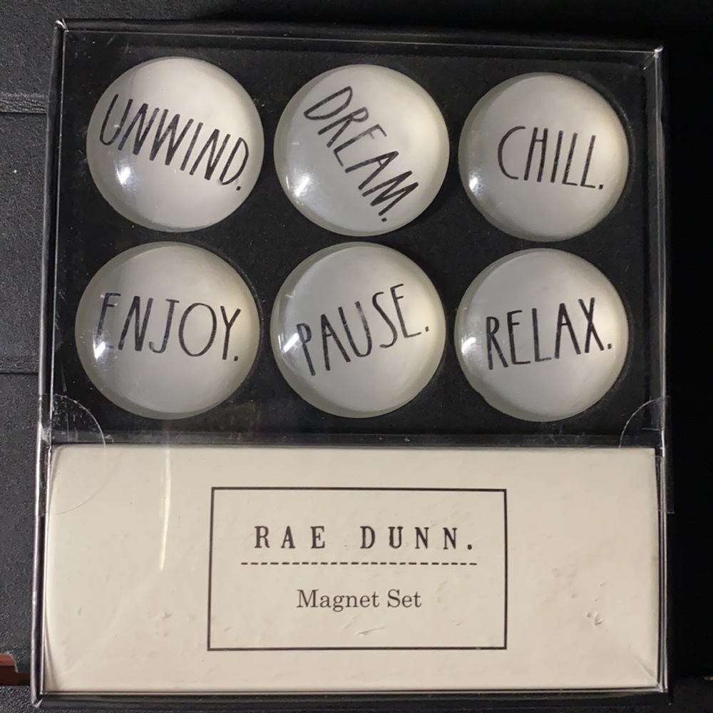 SALE 🔥Rae Dunn glass-dome magnet set NWT